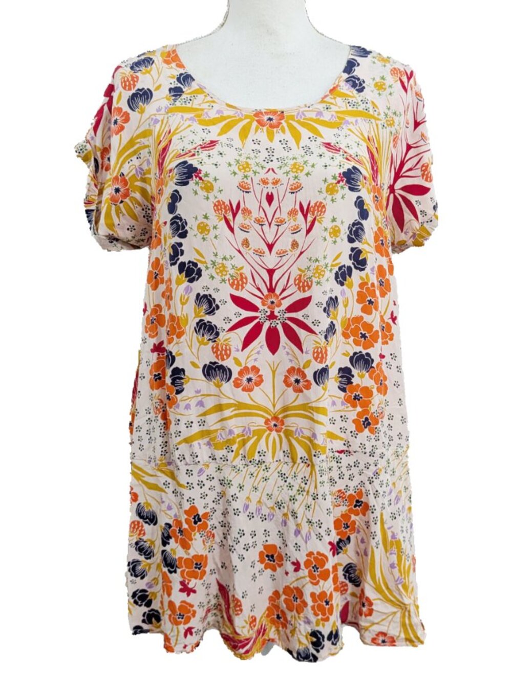 Free People Strawberry Fields Mini Swing Dress